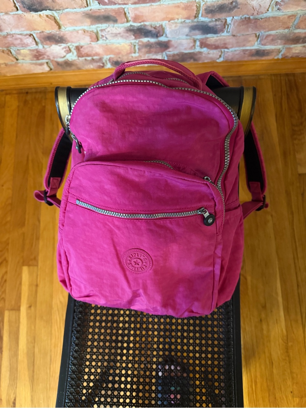 Authentic Kipling Pink Backpack - Picture 5 of 13